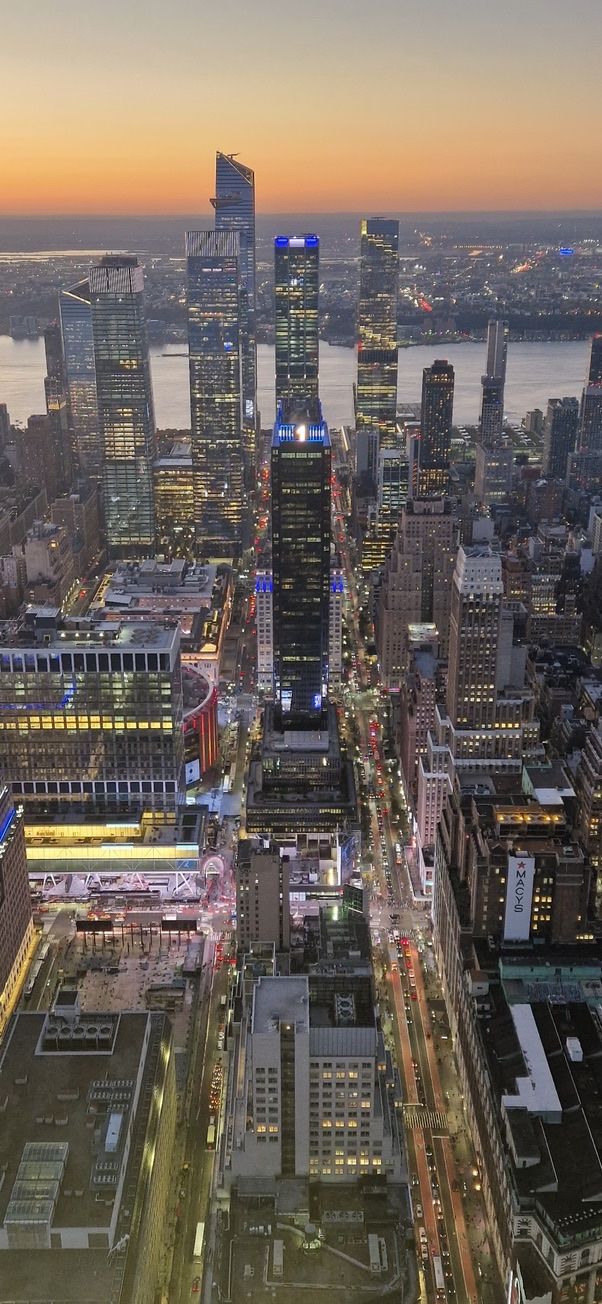 New York skyline at blue hour wall art print
