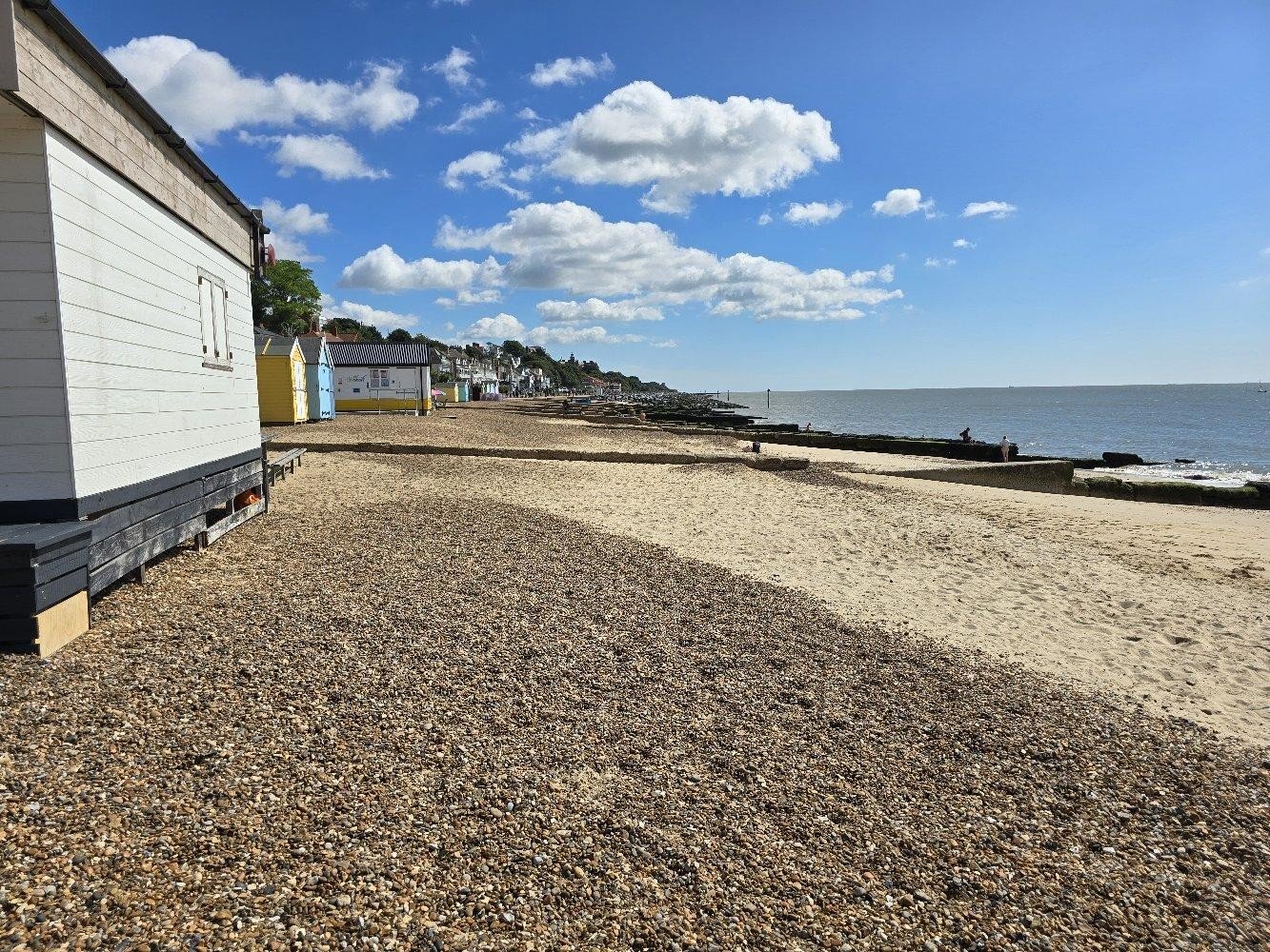 Felixstowe beach huts, Suffolk wall art print